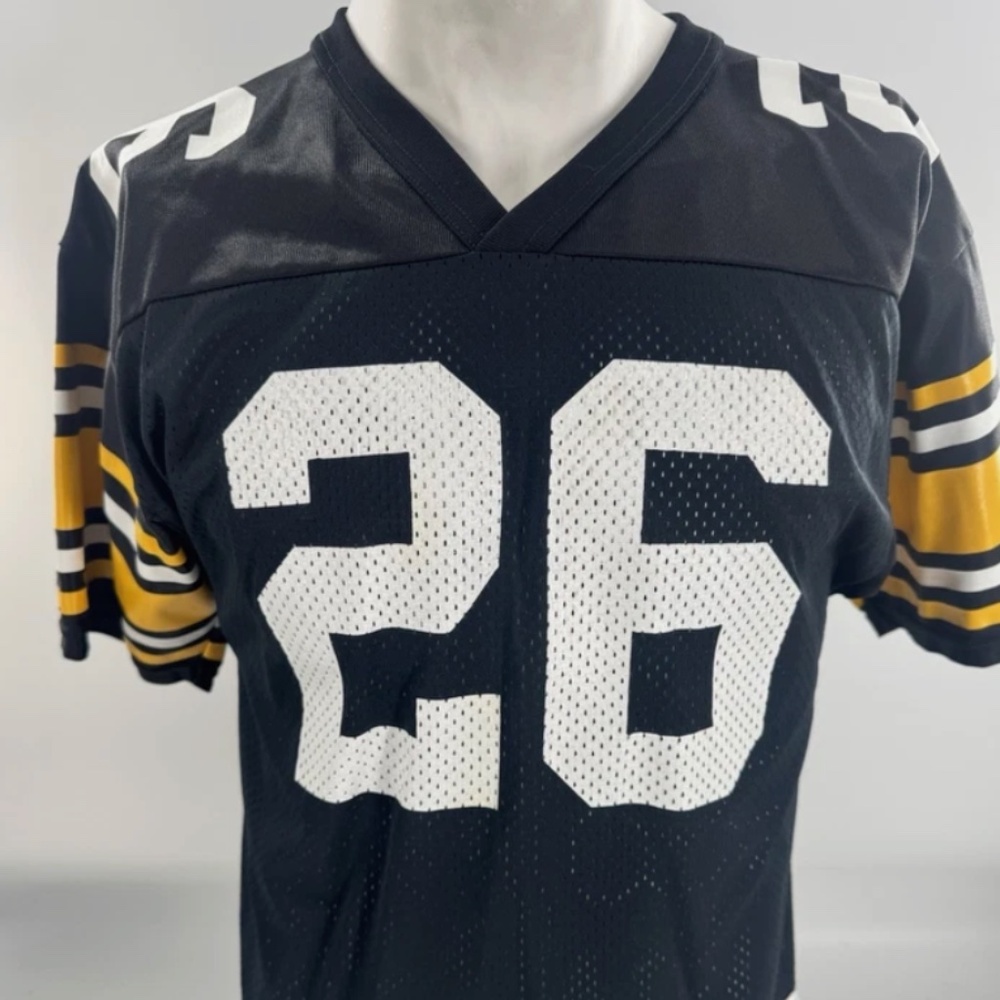 Vintage NFL Pittsburgh Steelers Rod Woodson Jersey Youth L Black Wilson